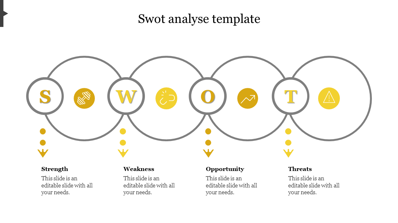 swot analyse template-Yellow